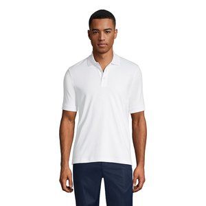 Lands' End SCH UNI Men's Short Sleeve Interlock Polo, NWT